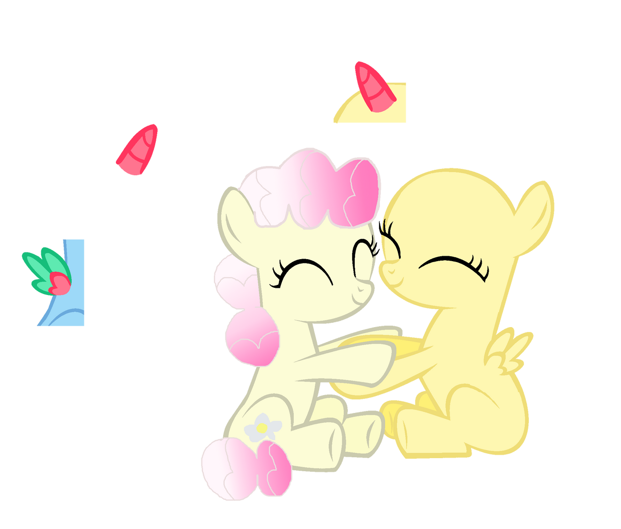 Hug Base MLP Base Collab (Daisy hugs OC) by LightningSunYT on DeviantArt