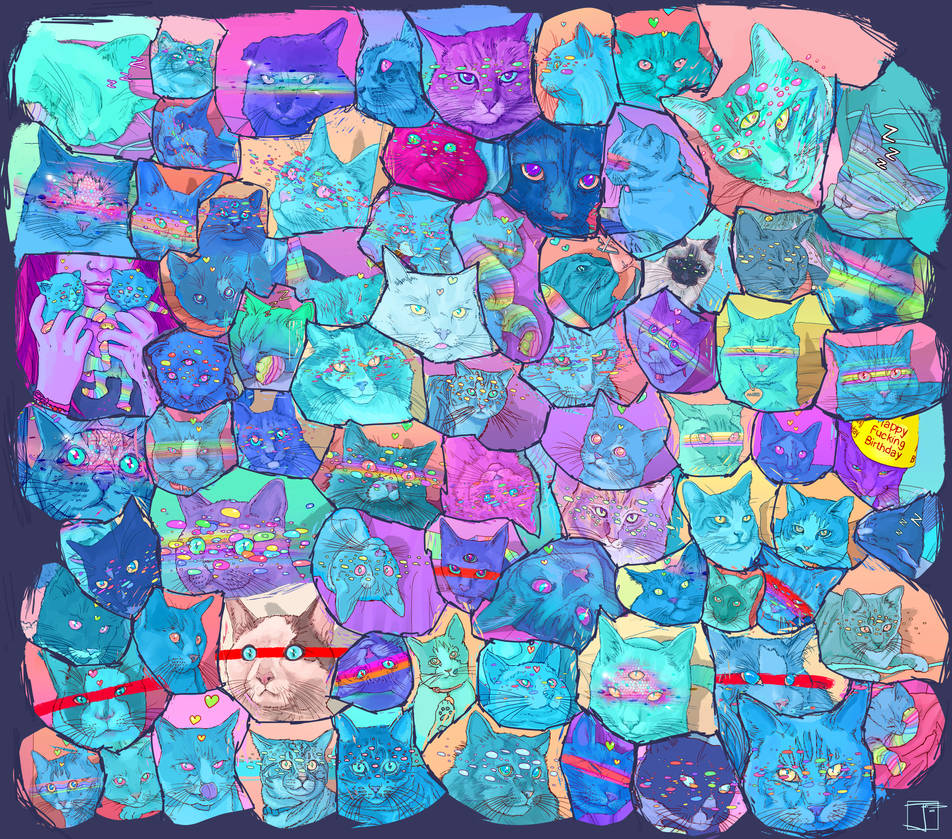 Cat faces collection (From commissions) by SuperPhazed on DeviantArt