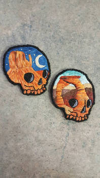 monument valley and arches national park skulls