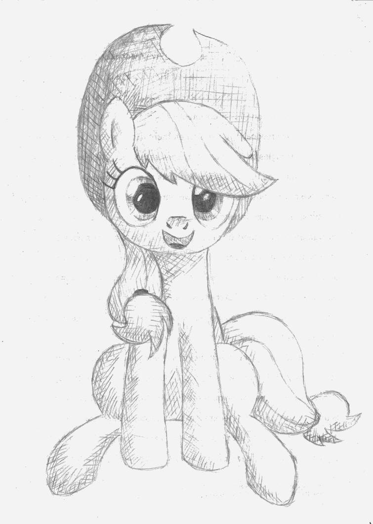 Pyjack Drawing Applejack Sketch by FAPaLOT on DeviantArt