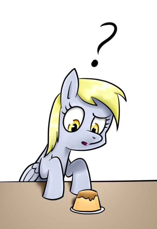 Derpy Hooves with a flan