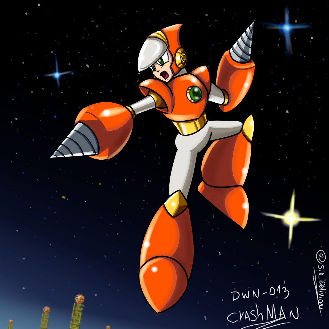 Crashman - Megaman 2 by OblivionMrX on DeviantArt