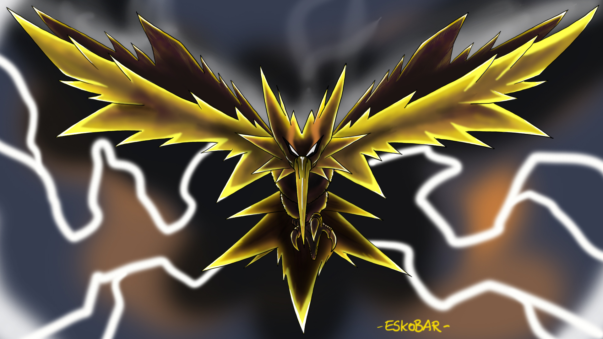 Zapdos from Pokemon GO by artwork-eskobar on DeviantArt