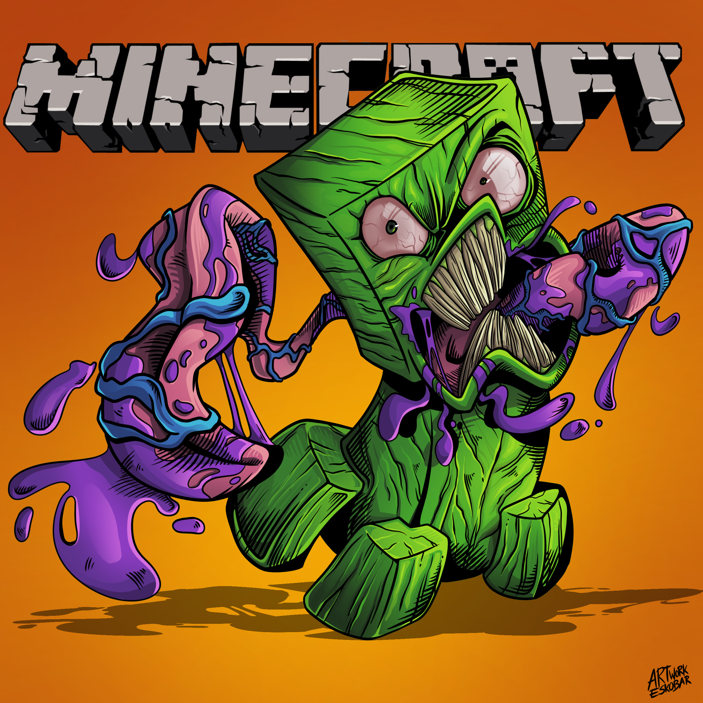 Minecraft Creeper X Rascal Creeper by artwork-eskobar on DeviantArt