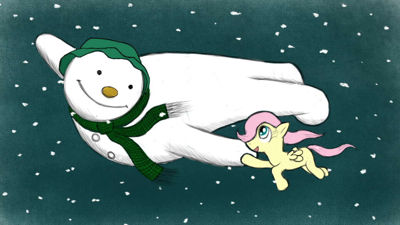 Fluttershy And The Snowman