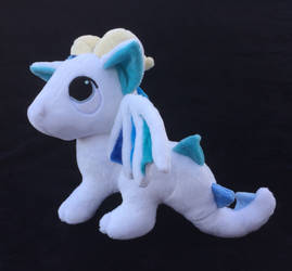 Custom Pendragon plush white with shades of blue