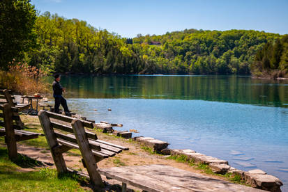 Green Lakes State Park - Gone Fishin'