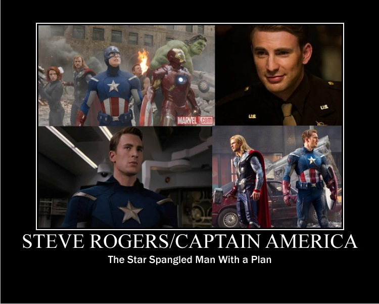 Steve Rogers/ Cap. America motivational poster