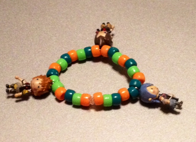 KH-Terra, Ven, Aqua beaded bracelet