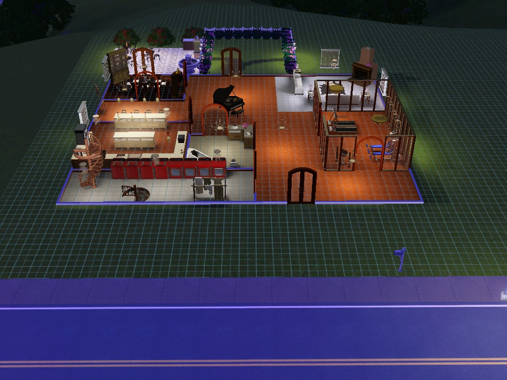 Sims 3 kh house overall view first floor