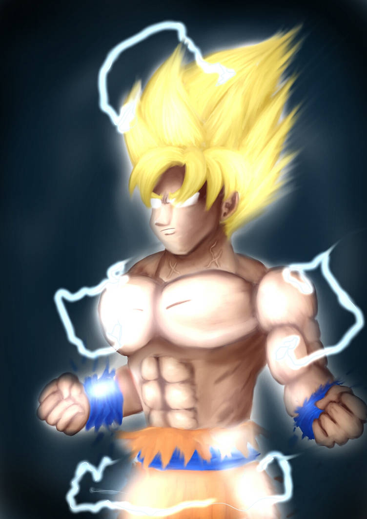 Bulky Form goku super saiyan form by supershinobiblue on DeviantArt