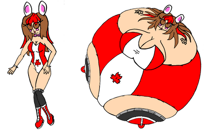 Canada-Tan Third Anniversary Bunnysuit Blimp