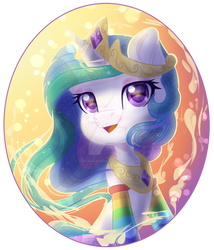 Celestia morning smile by AuroraCursed80