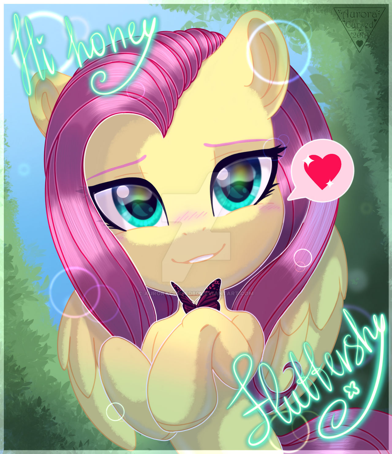Flutterdaisy Hi honey, fluttershy ^w^ by AuroraCursed80 on DeviantArt