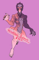 [ADOPT - open] valentine's baboon.
