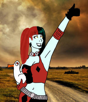 Harley and the Duck by EveApplefield Harley and the Duck by EveApplefield