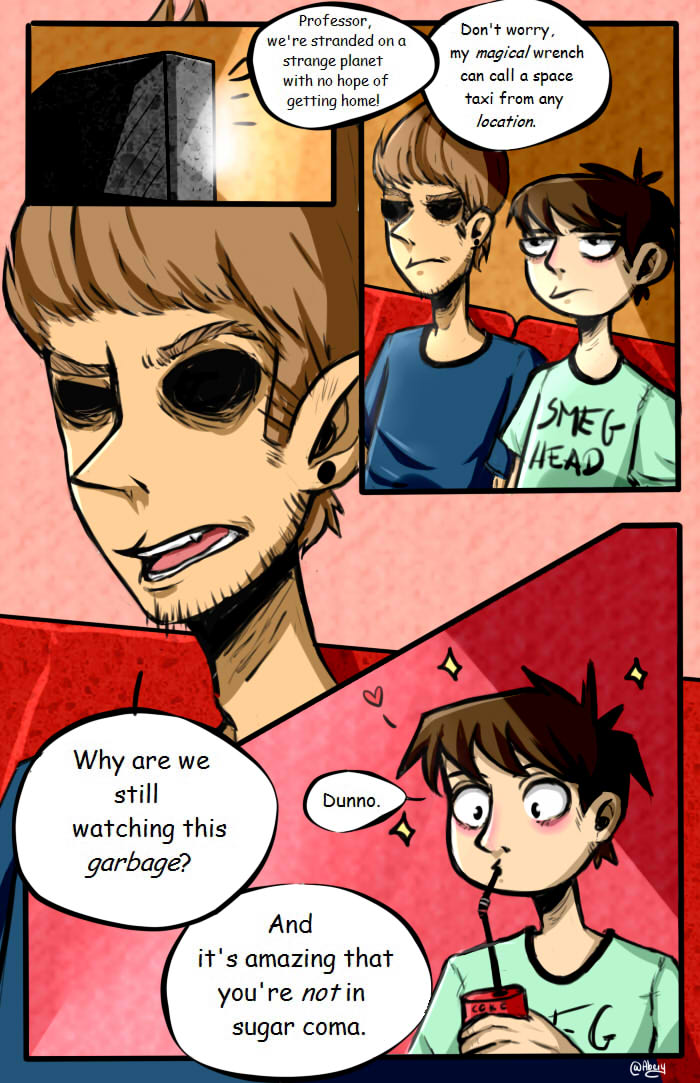Eddsworld on X: NEW COMIC! Tom issues a warning Read it here:   💚  / X