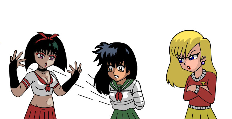 Yura and Connie vs Kagome