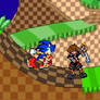 Hedgehog Hearts Sprite Picture-Sonic, Kick,  Sora