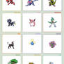 Favorite pokemon of each type