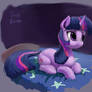 Twilight is on the bed