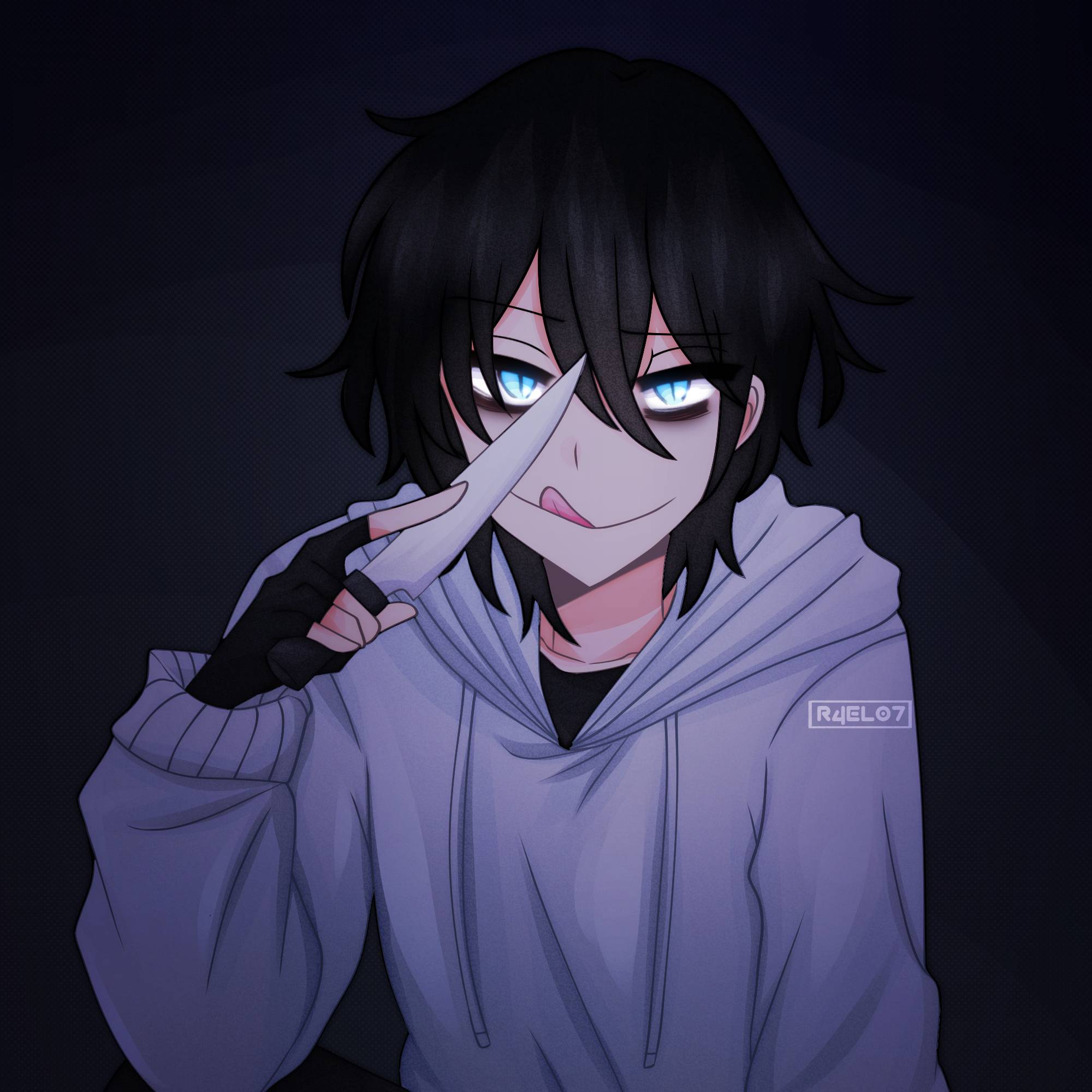 jeff the killer anime lindo :3 x3 Paint-love_animes♥♥♥ - Illustrations ART  street