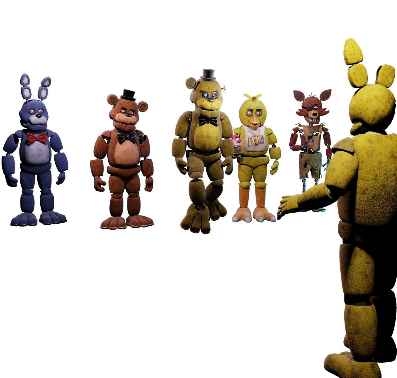 We Are Done Playing This Game Yellow Rabbit (1/2) by GlamrockBonnie117 ...