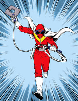 Sentai Art Jam: Aka Ranger, To Battle!