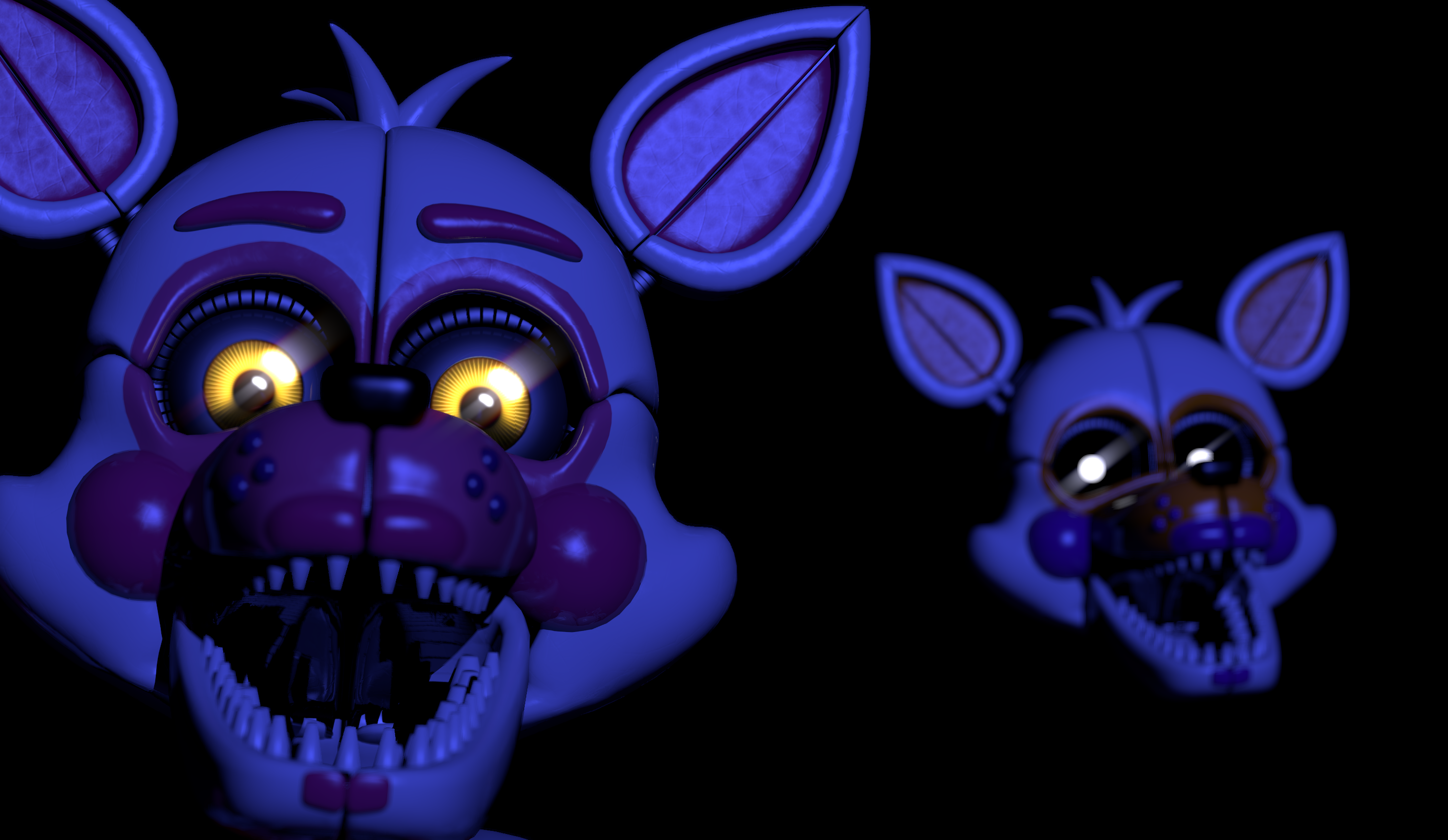 250139 - safe, artist:serendpippertyy, funtime foxy (fnaf), lolbit