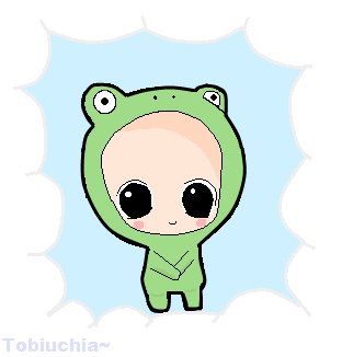 Chibi Kawaii Frog - Opequenoalmoco Wallpaper