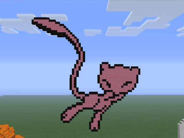 Mew Build Minecraft Mew Minecraft by thesuicider66 on DeviantArt