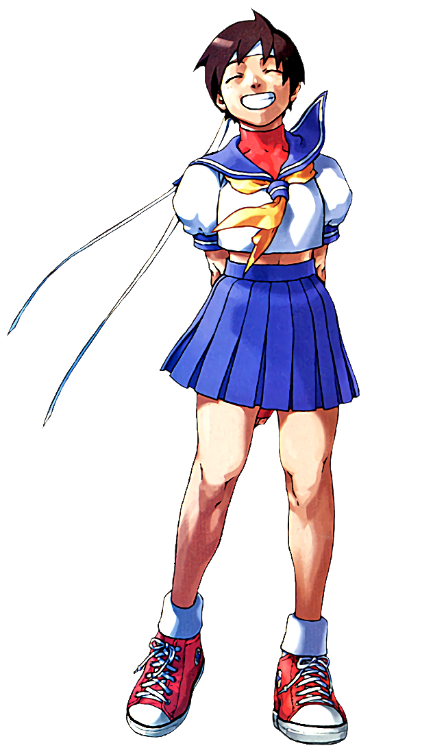 Rival Schools Sakura Kusagano render by infinitekyo98 on DeviantArt