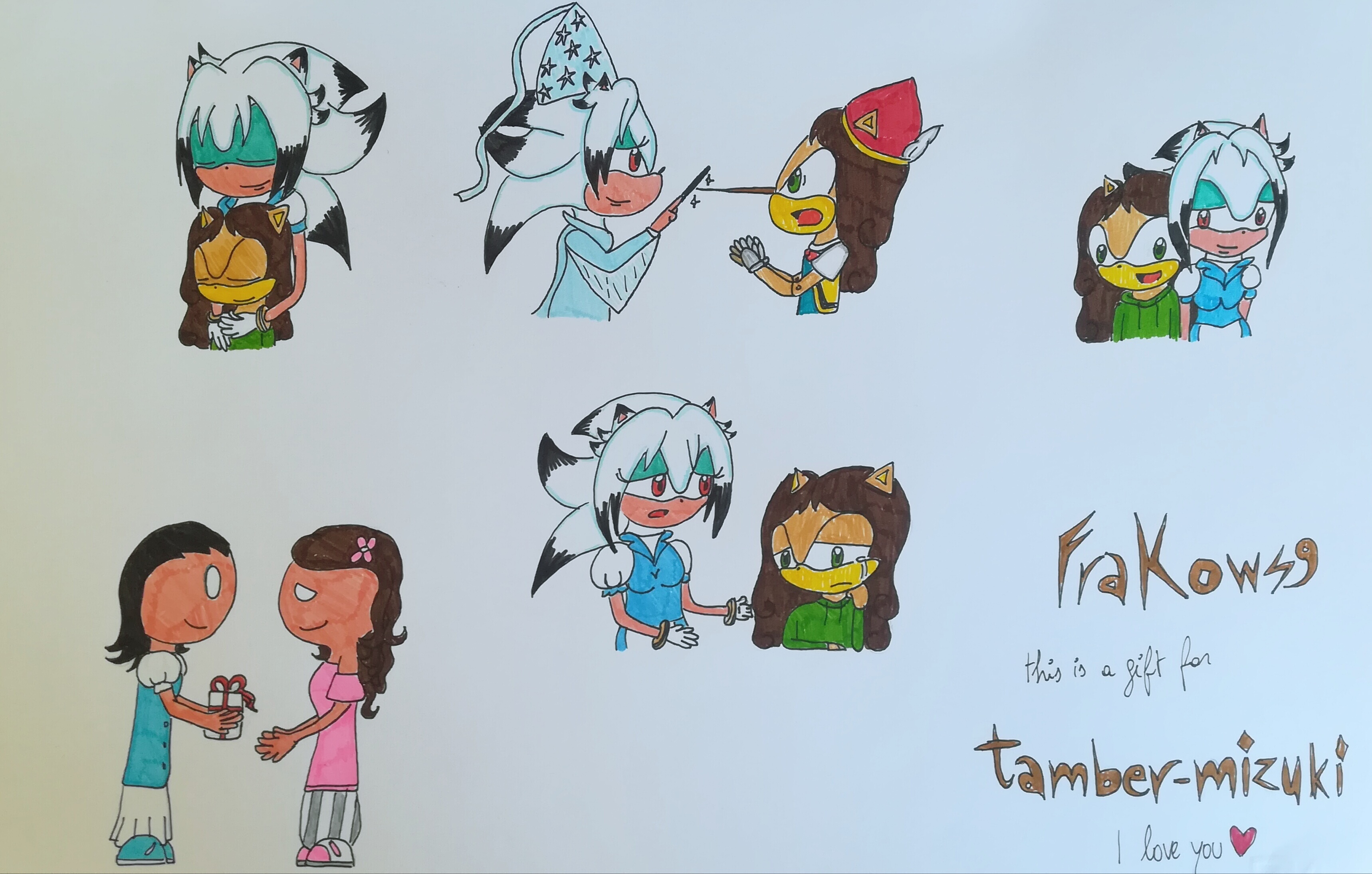 GIFT: Frances and Tamber doodles ^_^