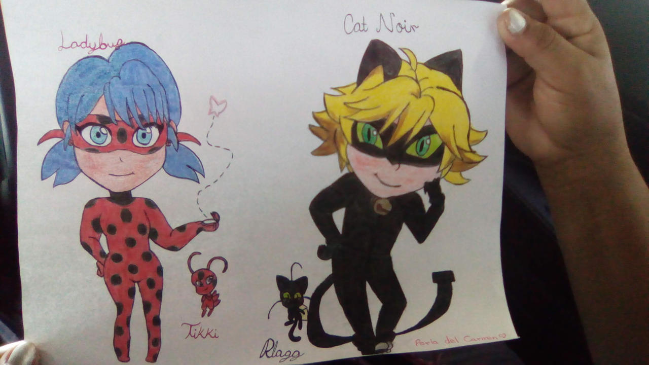 Ladybug y Cat Noir (Dibujo de Ferisae) by Pashira on DeviantArt