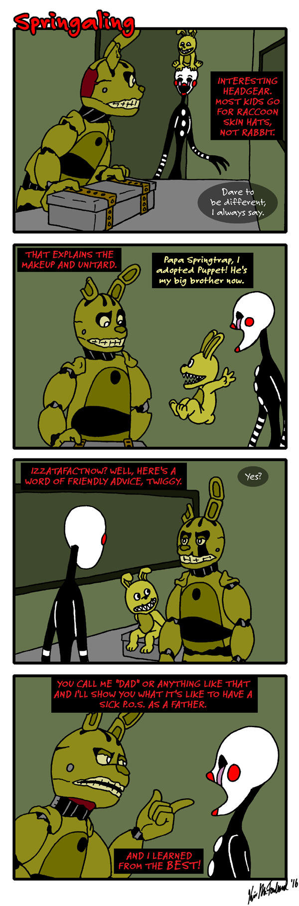 Inability to Sleep — BTC Springtrap is not immune to joe mama jokes