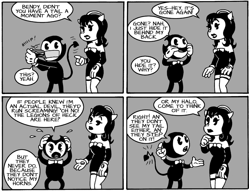 Bendy And Alice Angel Comics Kahoonica