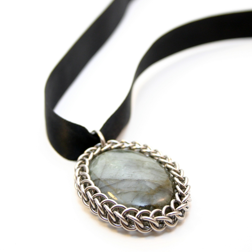 Wrapped Labradorite Pendant