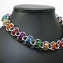 Rainbow Pride Barrels Necklace