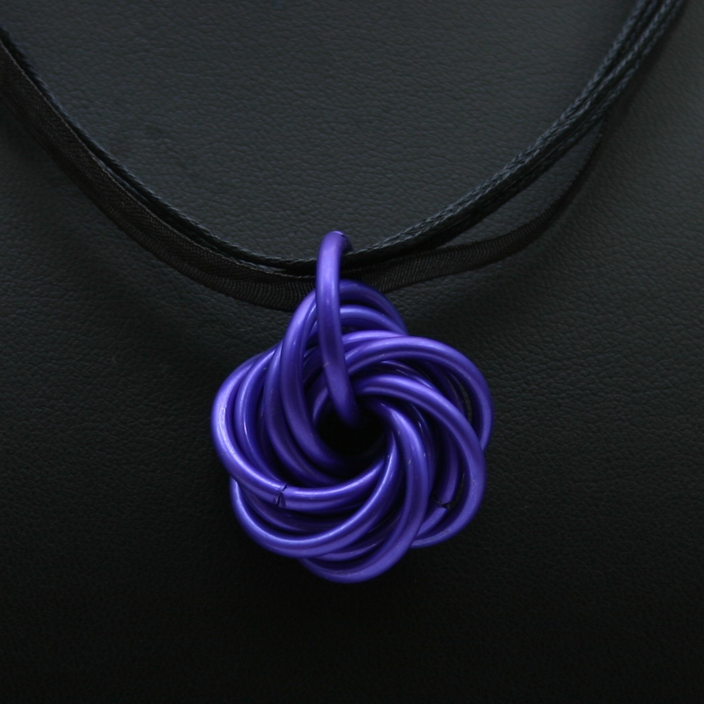 Violet Moebius Ball Pendant