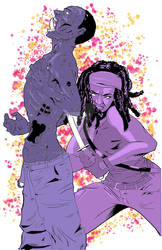 Michonne Splatter 1 by RadPencils