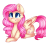 Fluttershy in Pinkie hair style