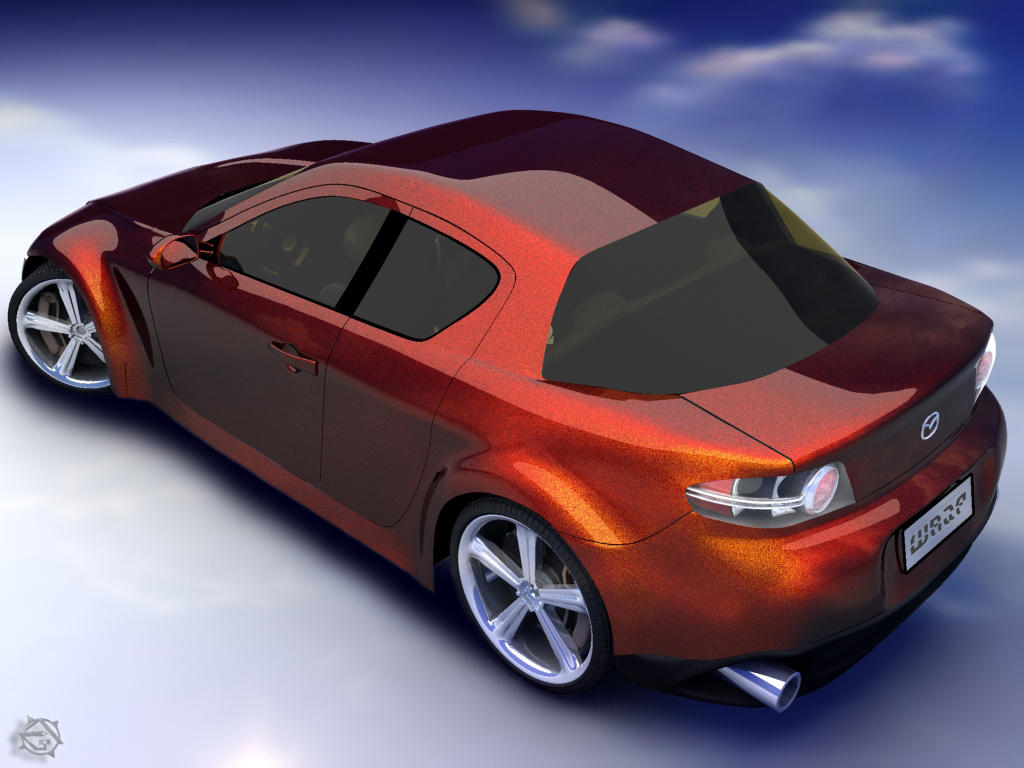 Mazda RX-8 rear by Cage-waRp on DeviantArt