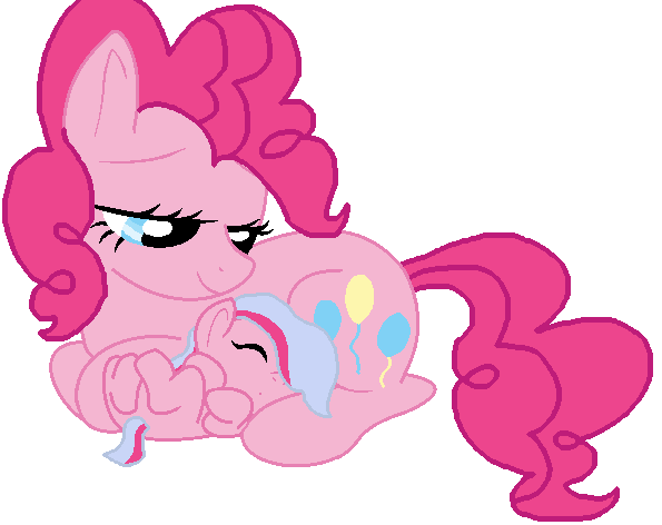 Pinkie Pie And Her Filly Pokeypie