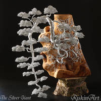 The Silver Giant - Wire Bonsai Tree Sculpture