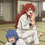 Nina gets her feet licked by eris