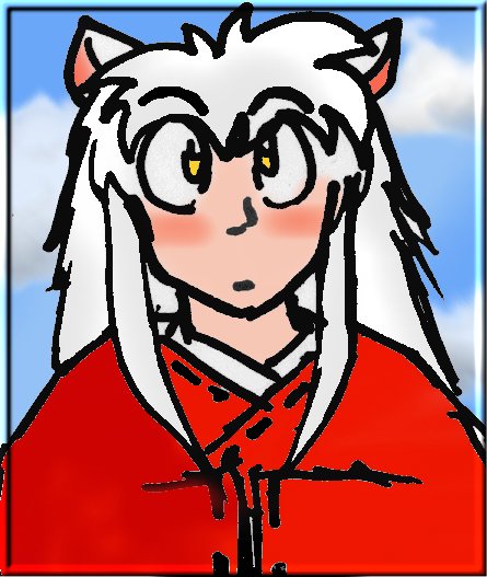 I cannot draw Inuyasha color