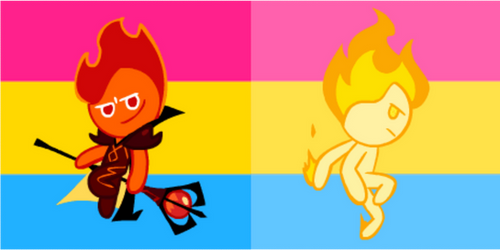 Fire Spirit Cookie Pansexual icons
