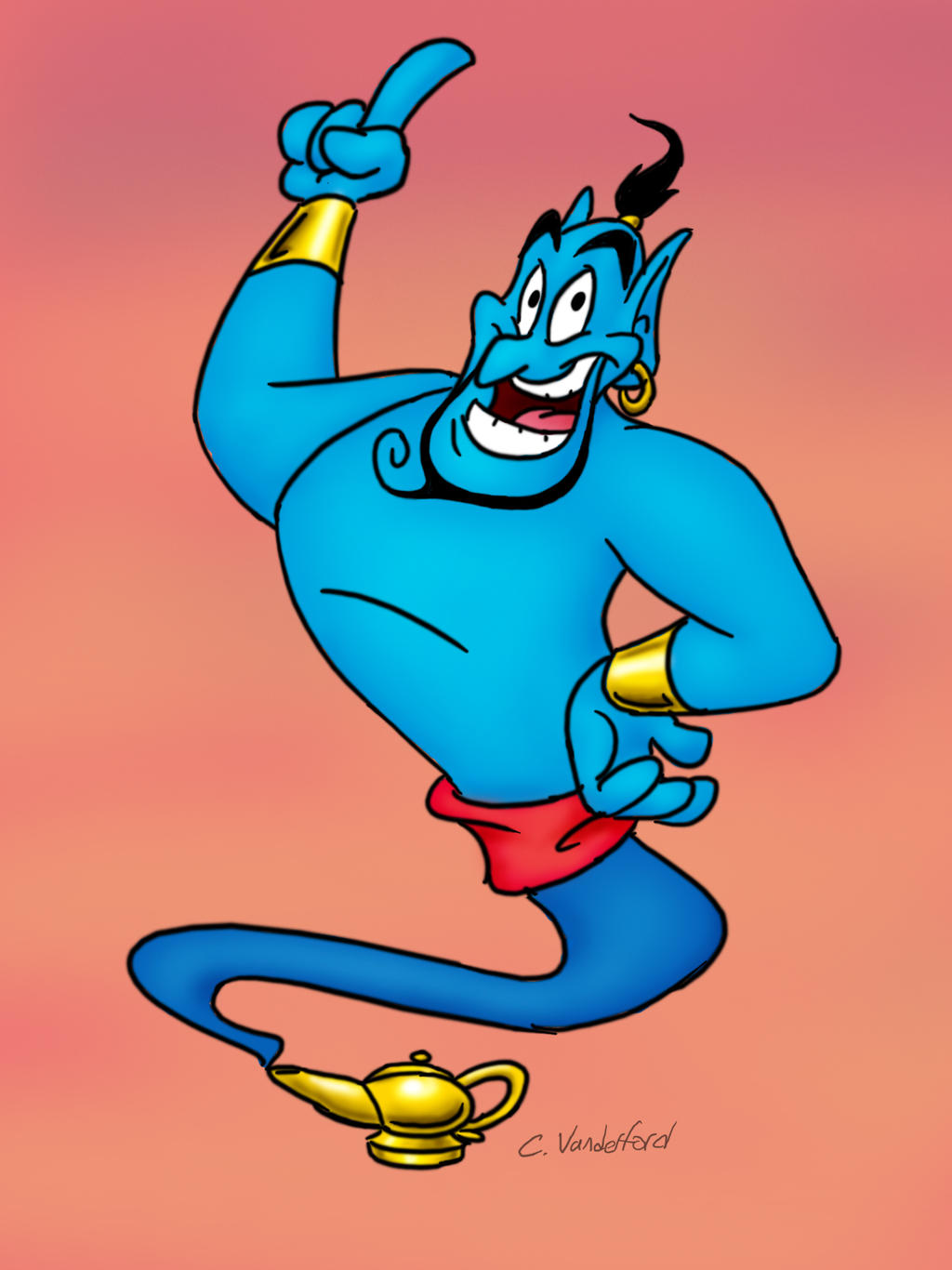 Aladdin's Genie by CalamityKangaroo on DeviantArt