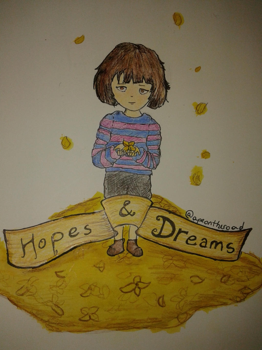 Undertale Human Fall Undertale - The Fallen Human by apeontheroad on DeviantArt