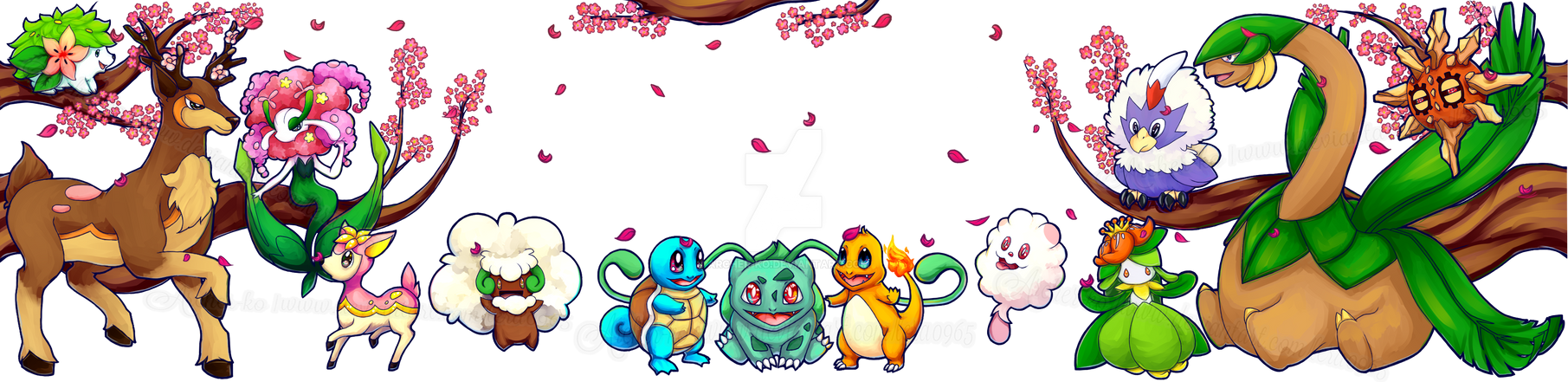 Pokemon Blooming Spring by Archer-ko on DeviantArt